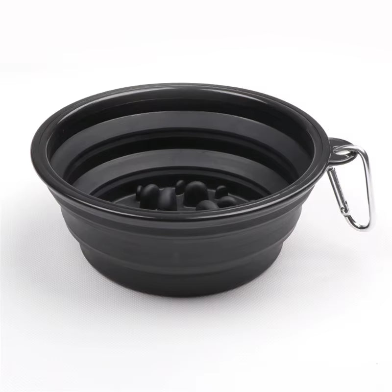 350 1000Ml Travel Foldable Pet Dog Bowl for Small Large Dogs Slow Puppy Big Dog Food Bowls Portable Pet Feeder Comedero Perro