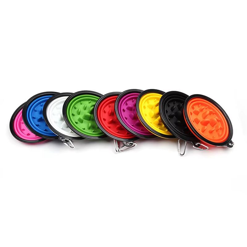 350 1000Ml Travel Foldable Pet Dog Bowl for Small Large Dogs Slow Puppy Big Dog Food Bowls Portable Pet Feeder Comedero Perro